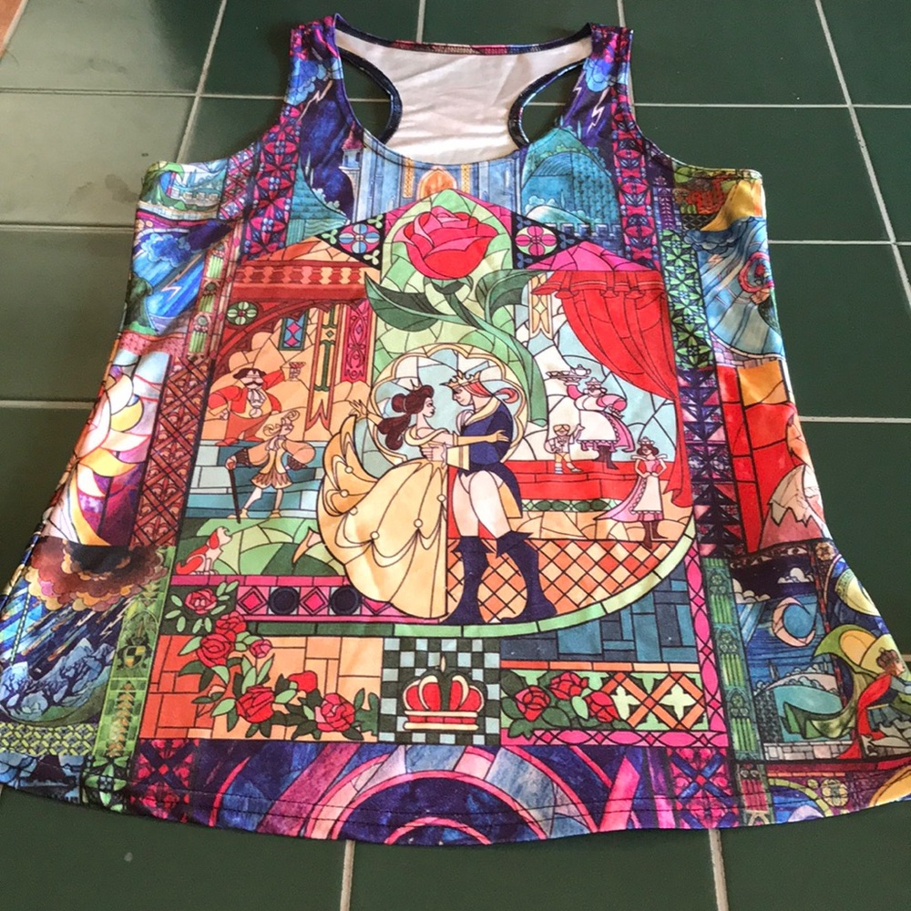 Beauty and the Beast Razorback tank
